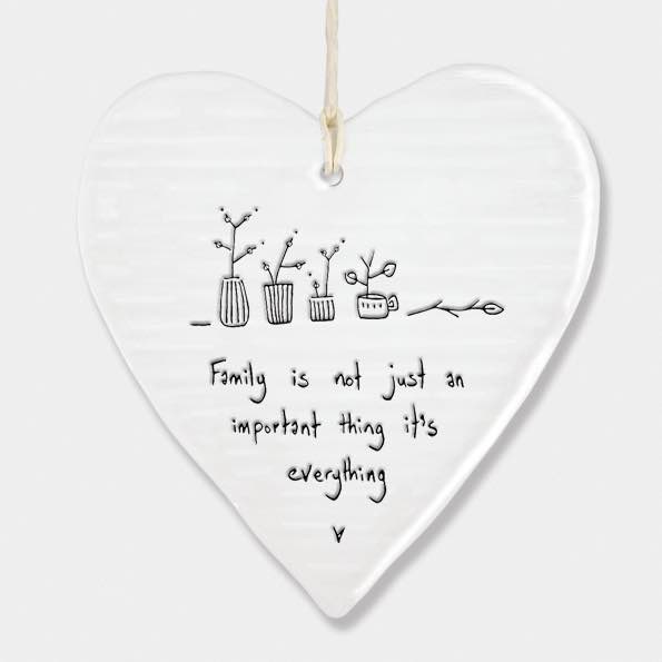 East Of India Family Everything Porcelain Heart 3
