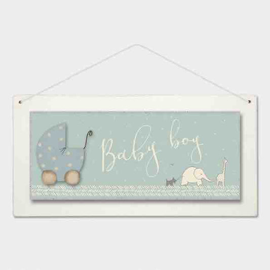 East of India Baby Boy Hanging Plaque 2