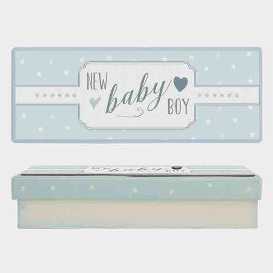 East of India Baby Boy Keepsake Box White