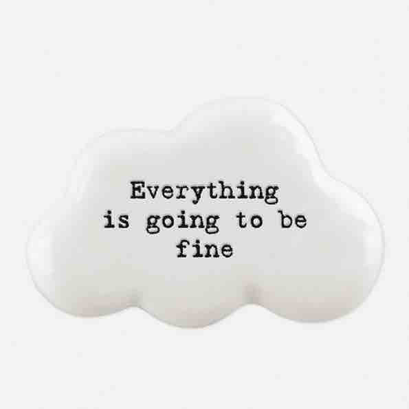 East of India 'Everything' Porcelain Cloud Token