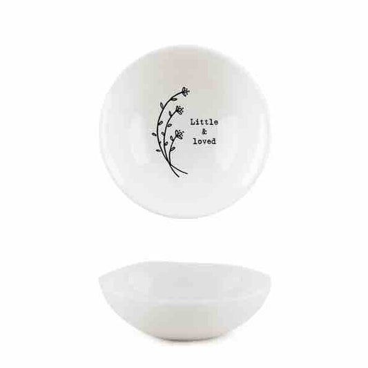 East of India 'Little and Loved' Small Porcelain Bowl