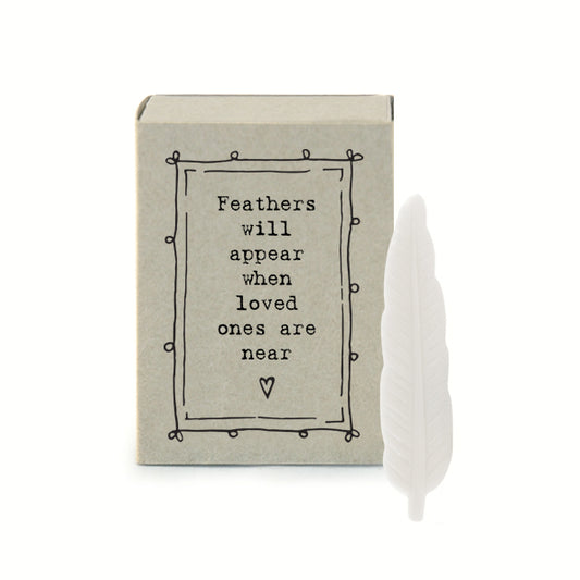 East of India Match Box - Feathers Will Appear 2