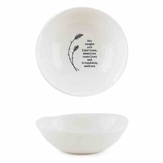 East of India 'Our Laughs' Medium Hedgerow Bowl