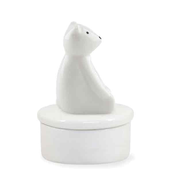 East of India Porcelain Bear Trinket Pot 2