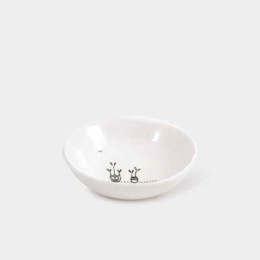 East of India You Are Loved Small Porcelain Bowl Side