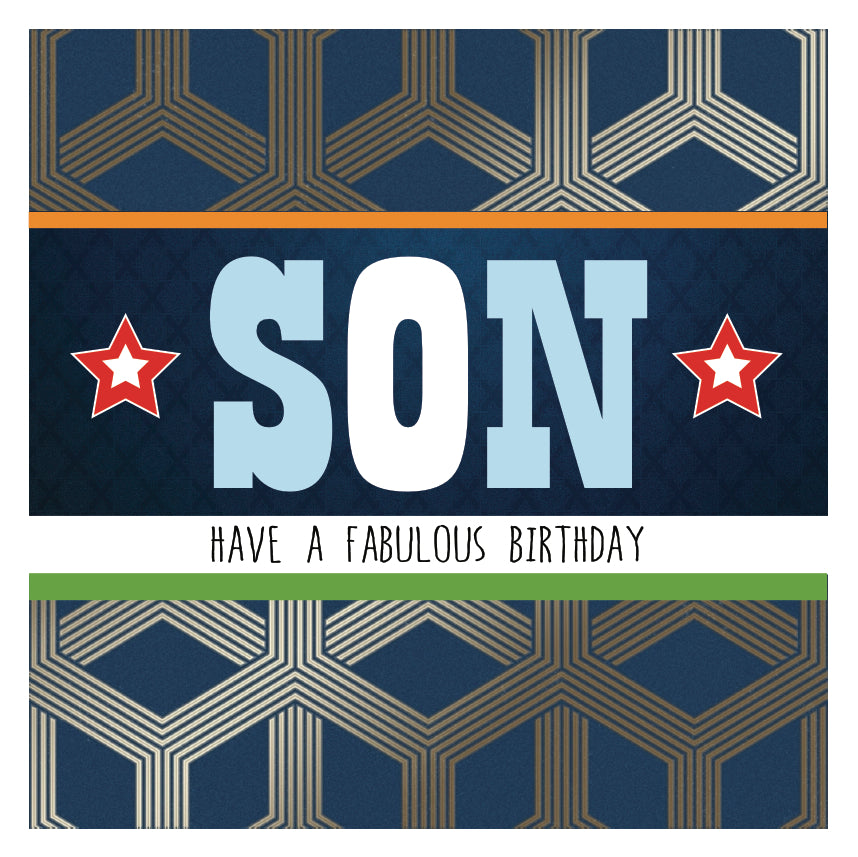 Son Happy Birthday Card
