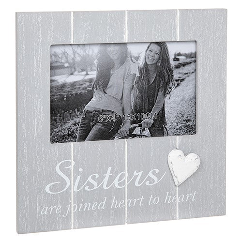 Cool Grey Frame with Heart Sister