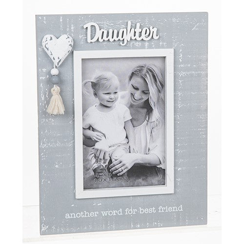 Cool Grey Tassel Frame Daughter