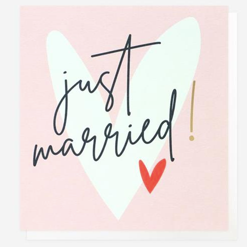 just-married-hearts-card