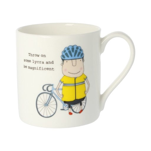 Rosie Made a Thing Throw on Some Lycra Mug
