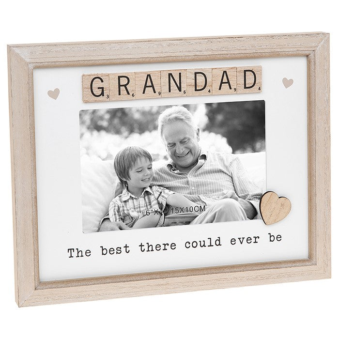 Grandad Scrabble Sentiments Photo Frame