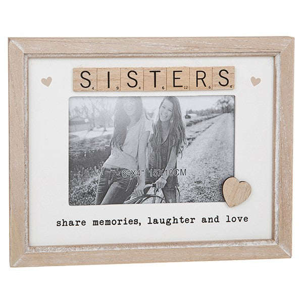 Scrabble Sentiments Frame Sisters