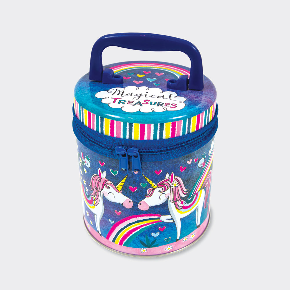Unicorn Magical Treasures Zipped Storage Tin