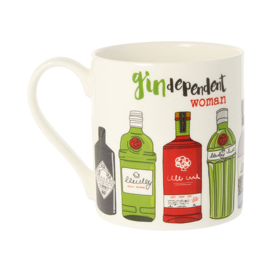 Dandelion Stationery Gin Dependent Woman Mug