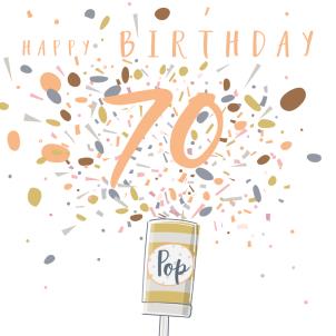 Happy Birthday Age Popper Card