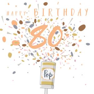 Happy Birthday Age Popper Card