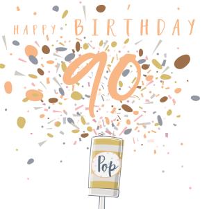 Happy Birthday Age Popper Card