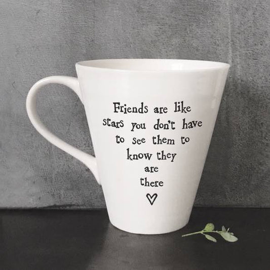 East Of India Friends Like Stars Porcelain Mug
