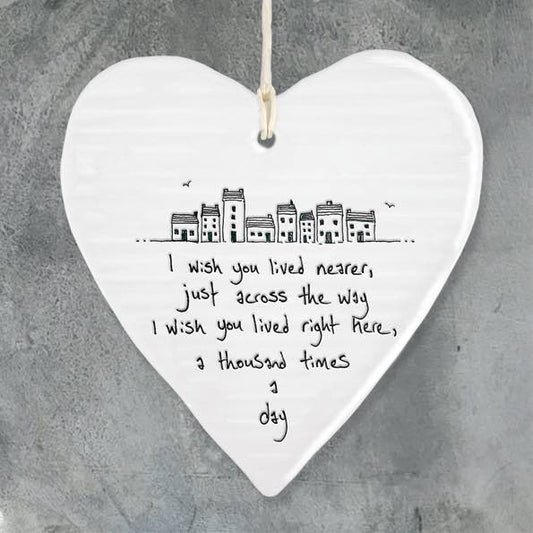 East Of India Lived Nearer Porcelain Heart