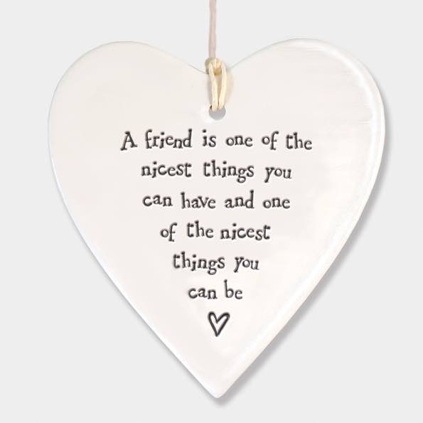 East Of India Nicest FriendPorcelain Heart 3