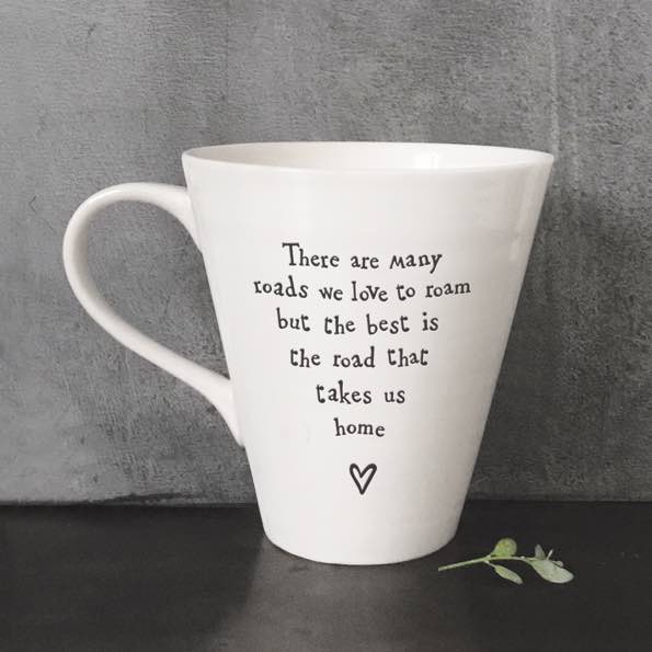 East Of India Road Home Porcelain Mug
