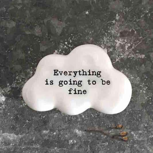 East of India 'Everything' Porcelain Cloud Token