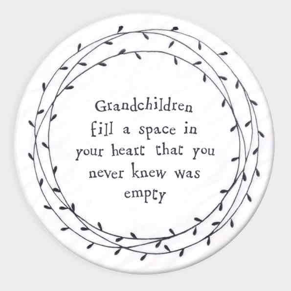 East of India Grandchildren Porcelain Leaf Coaster White