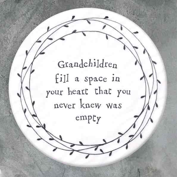 East of India Grandchildren Porcelain Leaf Coaster