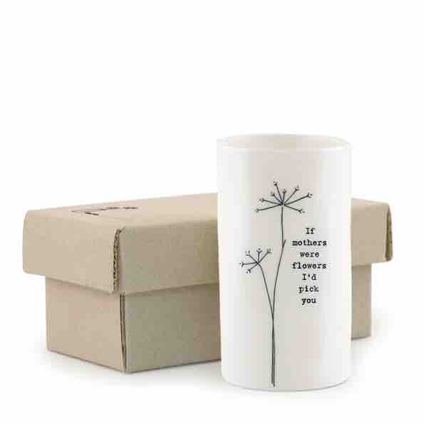 East of India 'If Mothers Were Flowers' Small Porcelain Vase