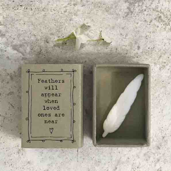 East of India Match Box - Feathers Will Appear