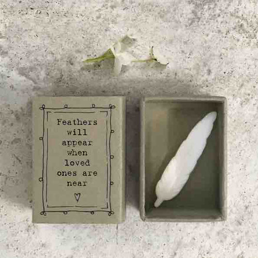 East of India Match Box - Feathers Will Appear