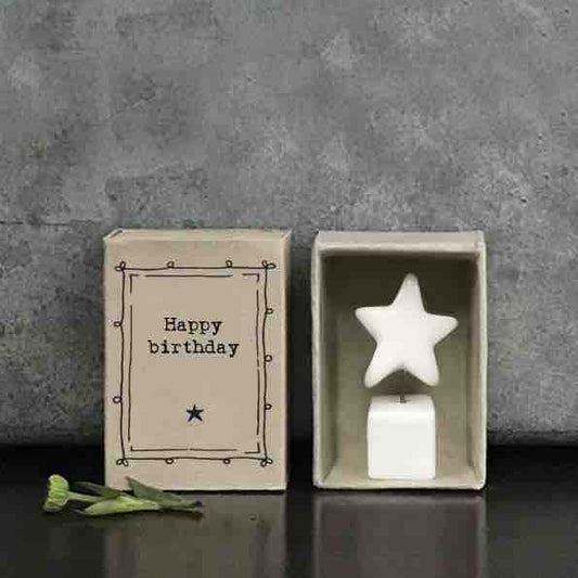 East of India Match Box - Happy Birthday
