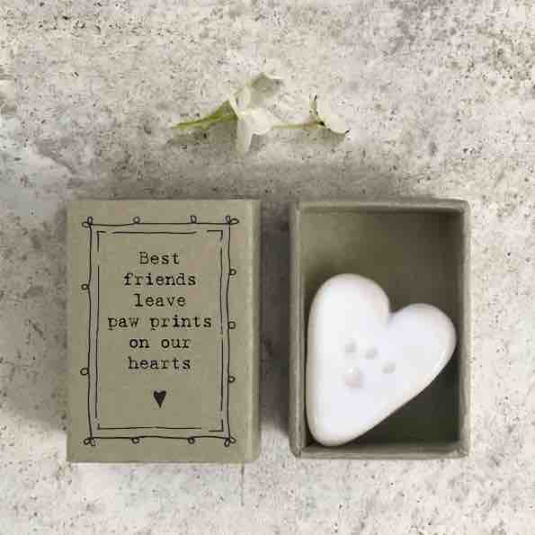 East of India Match Box - Paw Prints