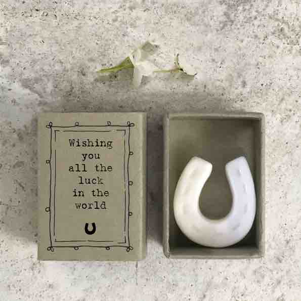 East of India Match Box - Wishing You Luck