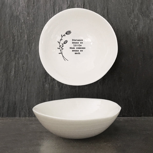 East of India Medium hedgerow bowl-Distance means