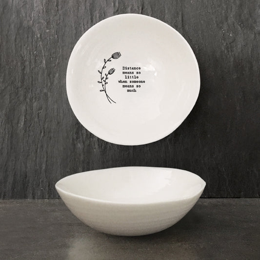 East of India Medium hedgerow bowl-Distance means