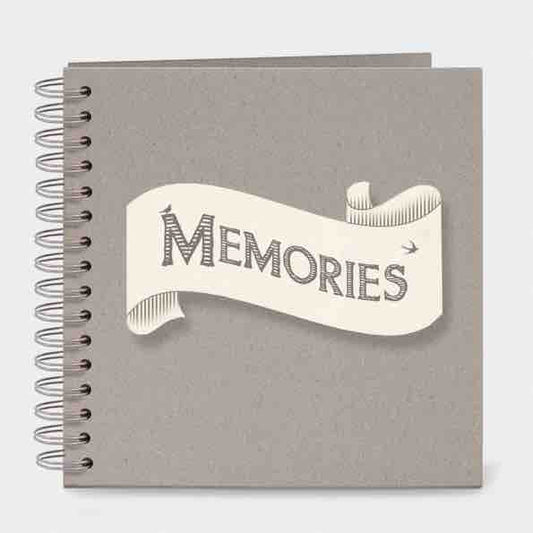 East of India Memories Ribbon Book White