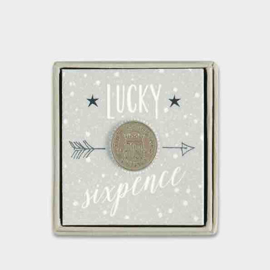 East of India Modern Lucky Sixpence