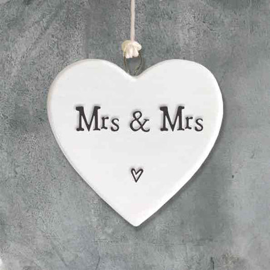East of India Mrs and Mrs Porcelain Heart