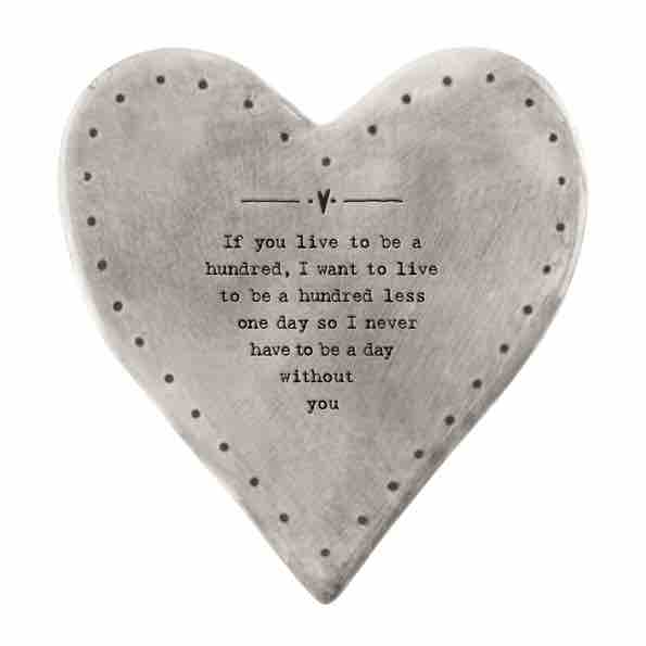 East of India One Hundred Rustic Heart Coaster 2