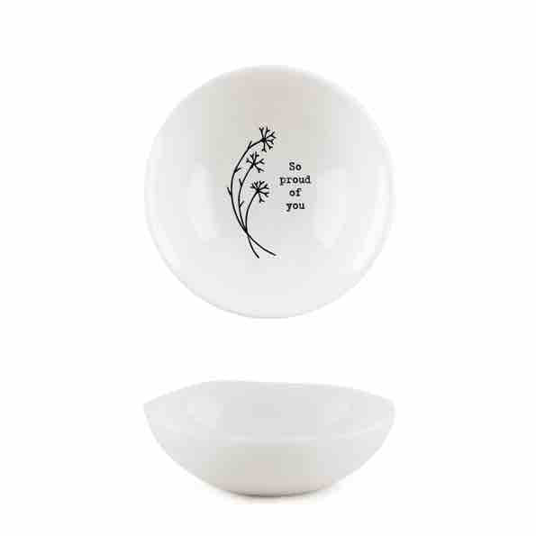 East of India 'So Proud' Small Porcelain Bowl 2