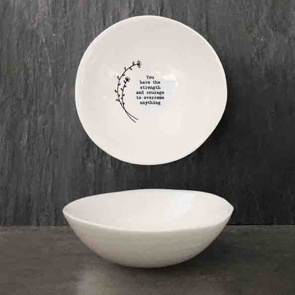 East of India 'Strength and Courage' Medium Hedgerow Bowl
