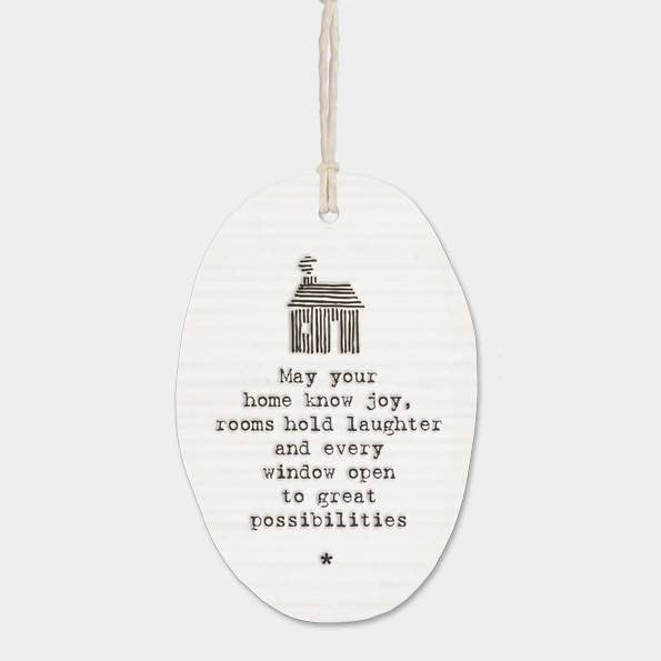 East of India Your Home Porcelain Oval White