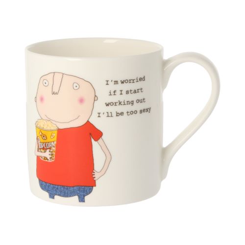 Rosie Made a Thing Exercise Sexy Man Mug