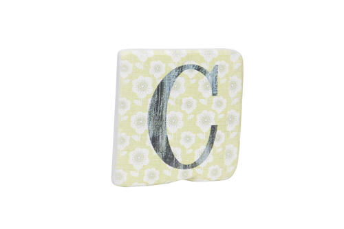 A-Z Alphabet Resin Coaster