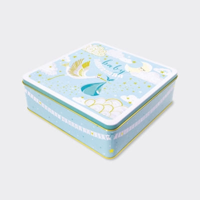 Baby Boy Keepsake Storage Tin