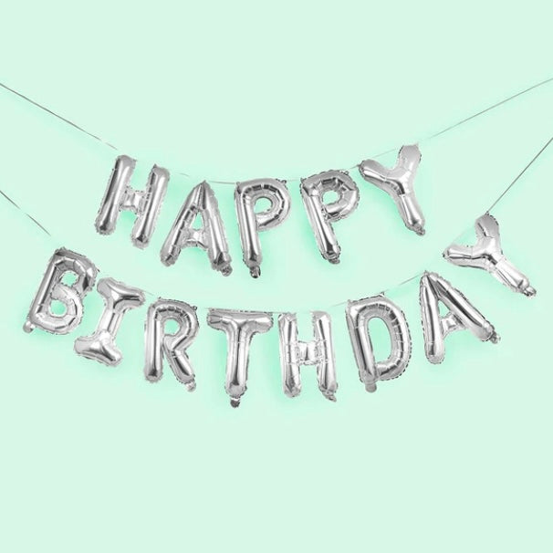 silver-happy-birthday-balloon-garland