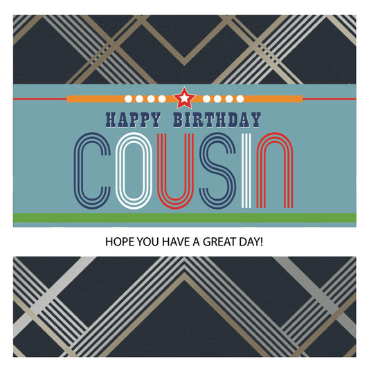 Cousin Happy Birthday Card