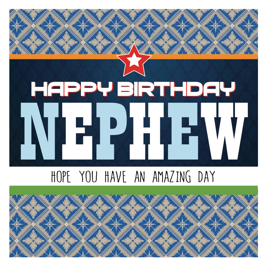 Nephew Happy Birthday Card