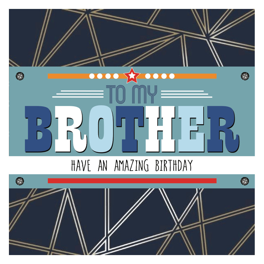 Brother Happy Birthday Card